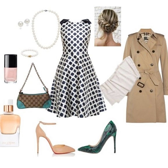 Ted Baker Blushing Rose Geo Dress in Navy Size 1 (U.S. Size 4) MSRP $365 - Picture 7 of 10